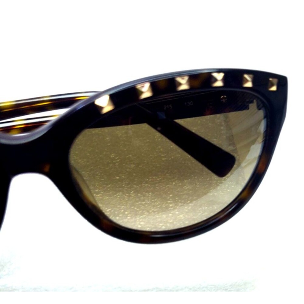 Vintage Valentino S215 Tortoise Shell Sunglasses w Bling 58-14-130mm Made Italy - Picture 15 of 16